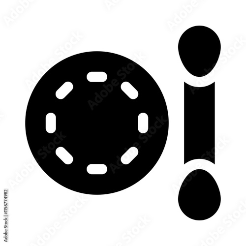 cotton pads glyph icon