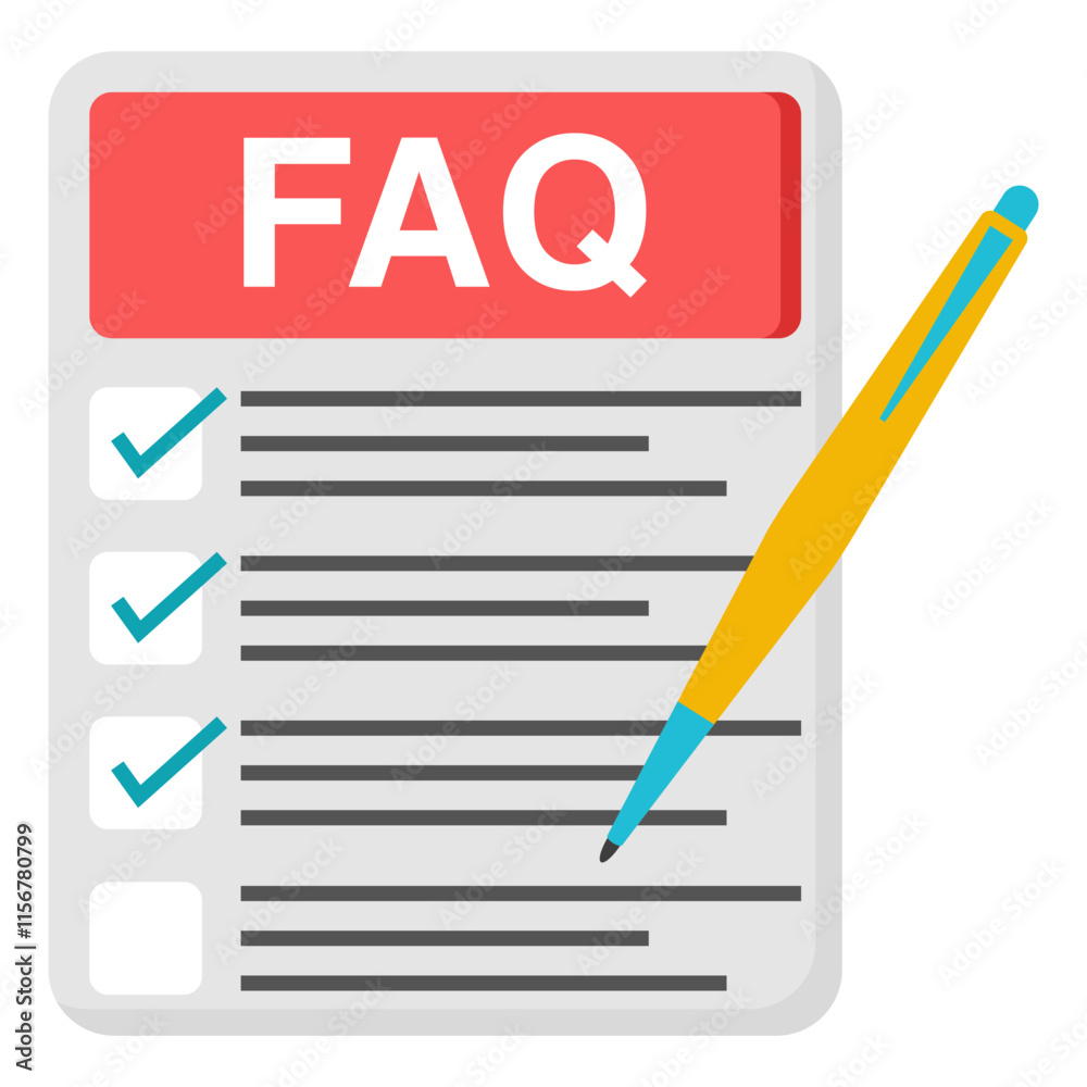 Trendy design icon of frequently ask question Trendy design icon of frequently ask question