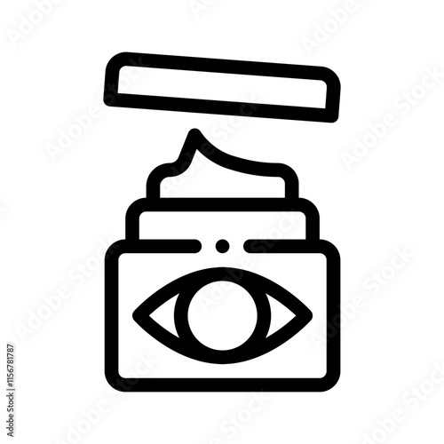 eye cream line icon