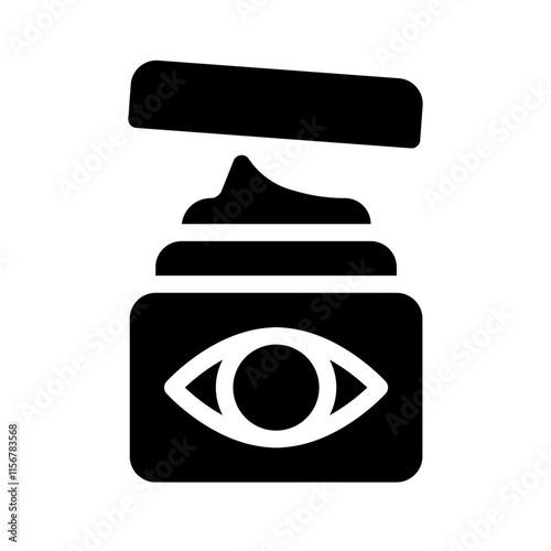 eye cream glyph icon