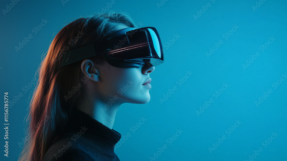Female IT Specialist Analyzing Code and Data Exploring Cybersecurity and Artificial Intelligence with Augmented Reality Female IT Specialist Analyzing Code and Data Exploring Cybersecurity and Artificial Intelligence with Augmented Reality