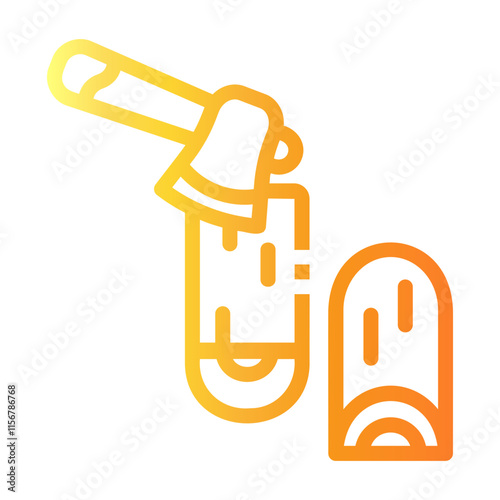 wood Line Gradient Icon