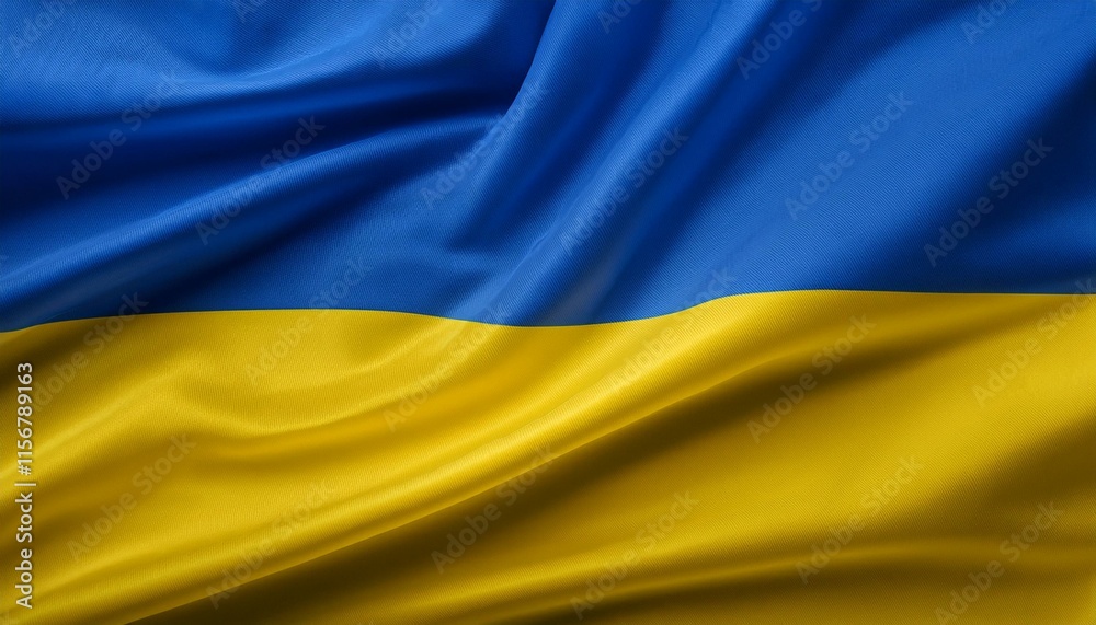 Ukraine national flag fluttering Ukraine national flag fluttering
