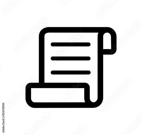 Text document vector icon illustration