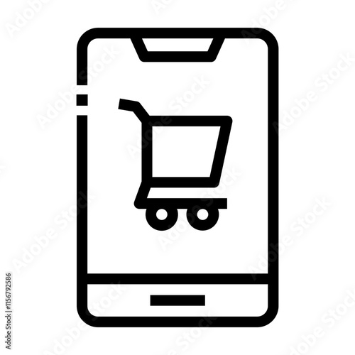 online shopping Line Icon