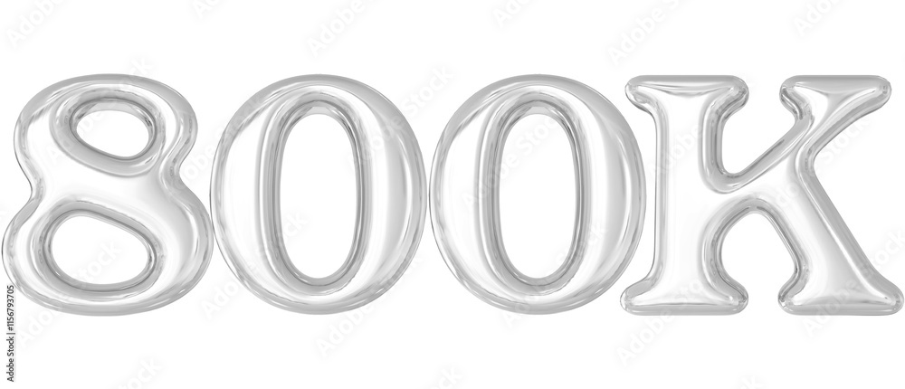 800K Follow Silver 800K Follow Silver