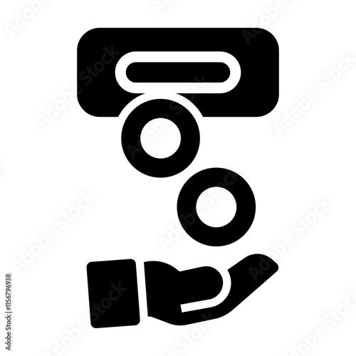 coin machine Solid icon