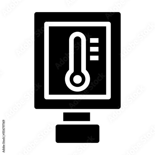 temperature check Solid icon