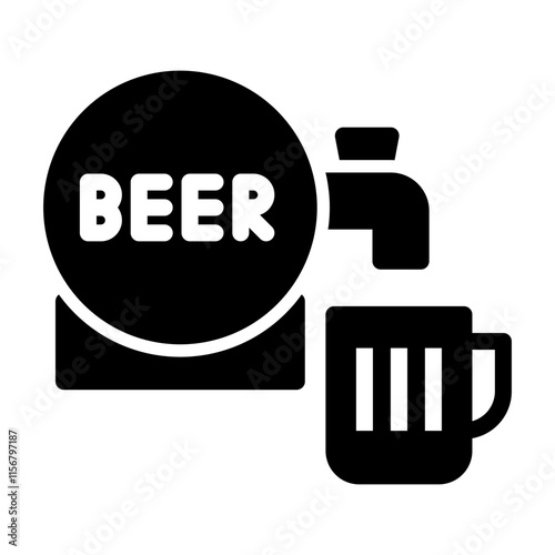 beer tap Solid icon
