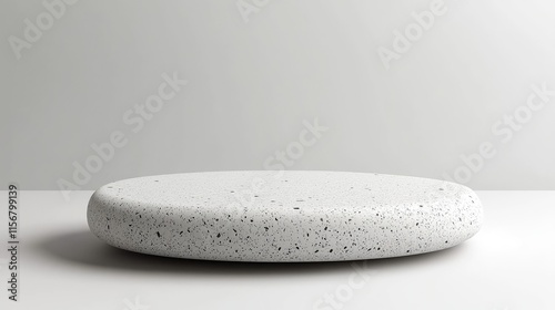 Minimalist Concrete Platform on Neutral Background for Product Display or Design Showcase