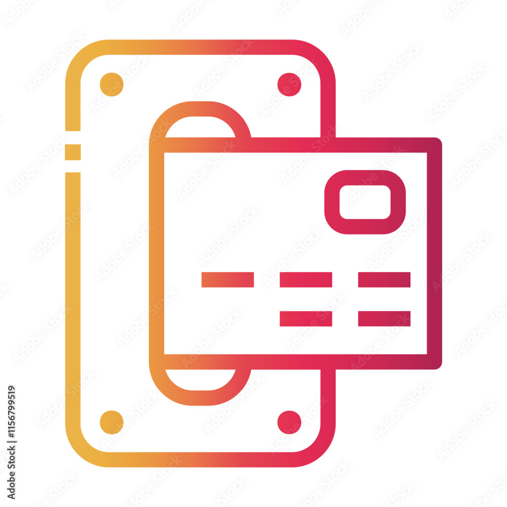 card Line Gradient Icon card Line Gradient Icon