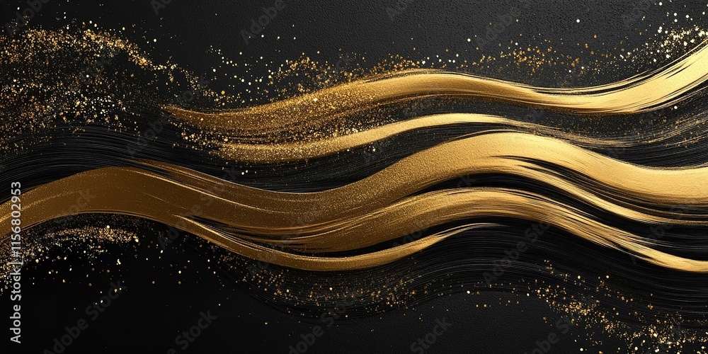 Luxury sparklingLuxury golden wave of lights and sparkleelegant fluid data transfer technology. Gold sparkle splatter border. Luxury sparklingLuxury golden wave of lights and sparkleelegant fluid data transfer technology. Gold sparkle splatter border.