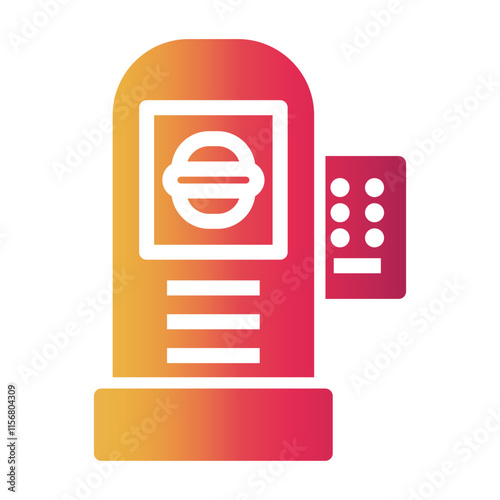drive thru fast food Gradient icon