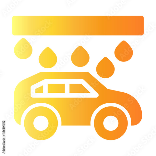 self car wash Gradient icon