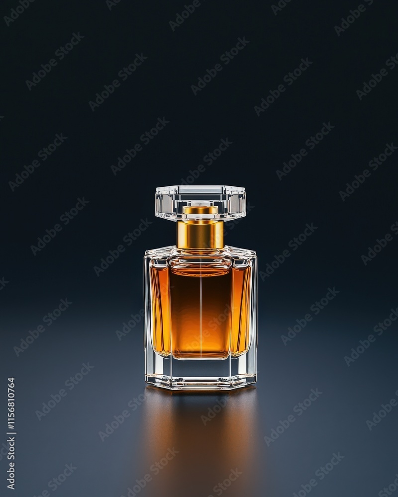 Elegant perfume bottle photography in dark studio setting Elegant perfume bottle photography in dark studio setting
