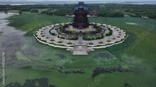 Explore Suzhou's Chongyuan Temple from Above with Stunning Summer Aerial Views