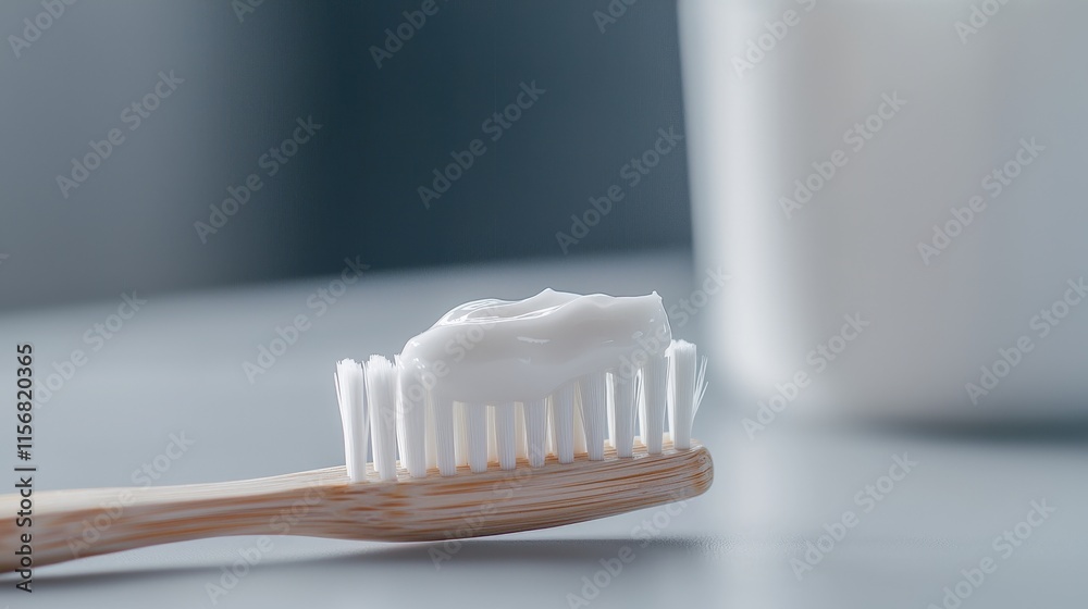 Brushing teeth routine bathroom hygiene practice close-up daily care Brushing teeth routine bathroom hygiene practice close-up daily care