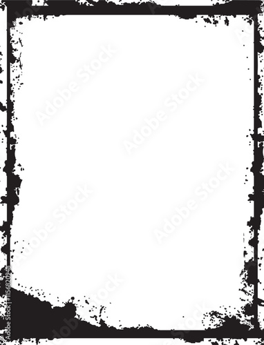 Vector grunge border, grunge border brush, grunge border edge, square grunge border
