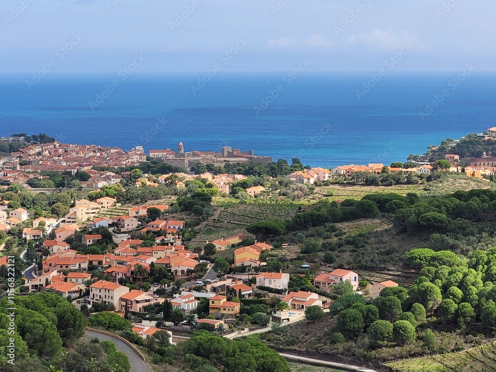 Obraz premium Argelès-sur-Mer, Côte Vermeil, Pyrénées Orientales, Occitanie, France, Europe