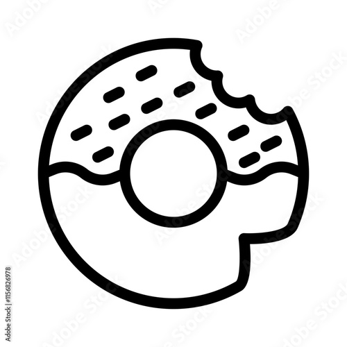bagel line icon