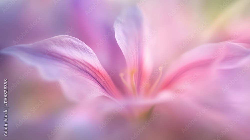 Fototapeta premium Close-up of Lavender Flower in Soft Focus Background