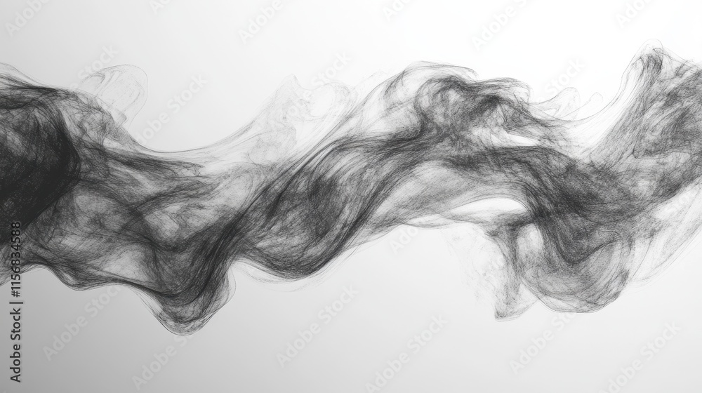 Fototapeta premium Fluid abstract smoke trails