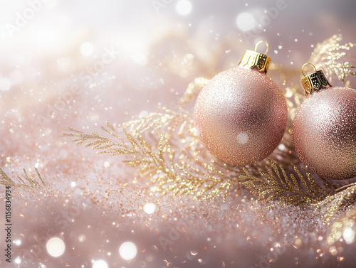 Christmas background with balls