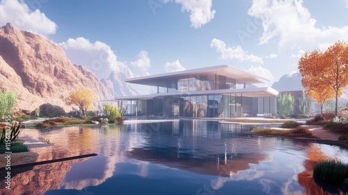 Metaverse home at day