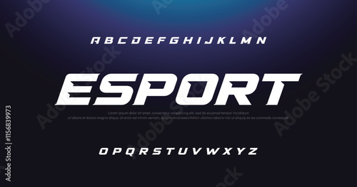 Sport Modern Italic Alphabet Font. Typography urban style fonts for technology, digital, movie logo design. vector illustration