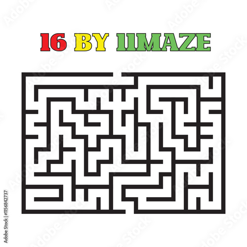 Kids riddle maze puzzle labyrinth vector illustration