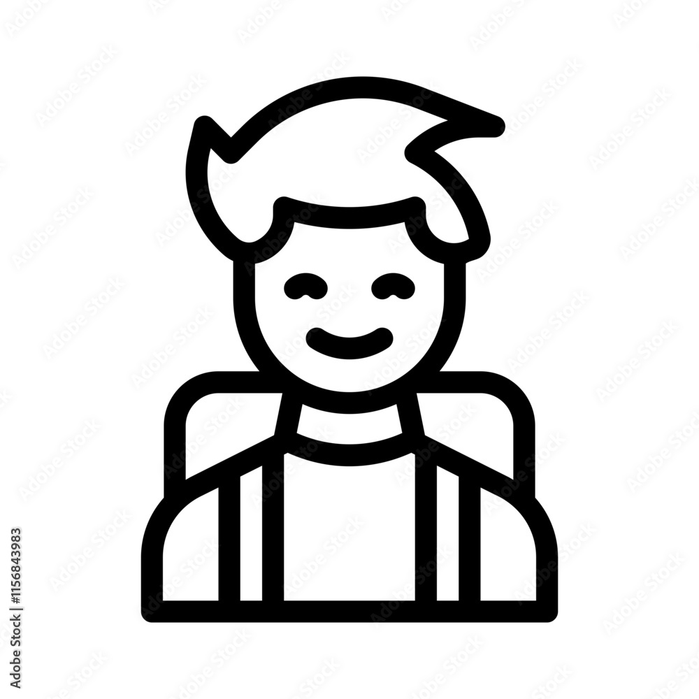 Backpack line icon Backpack line icon