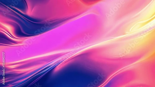 Wallpaper Mural Gradient Flow: Smooth Color Transition with Neon Light Animation Torontodigital.ca