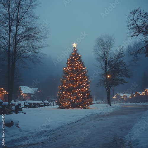 christmas tree in the park
