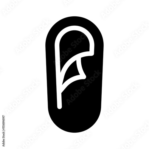 Camping glyph icon