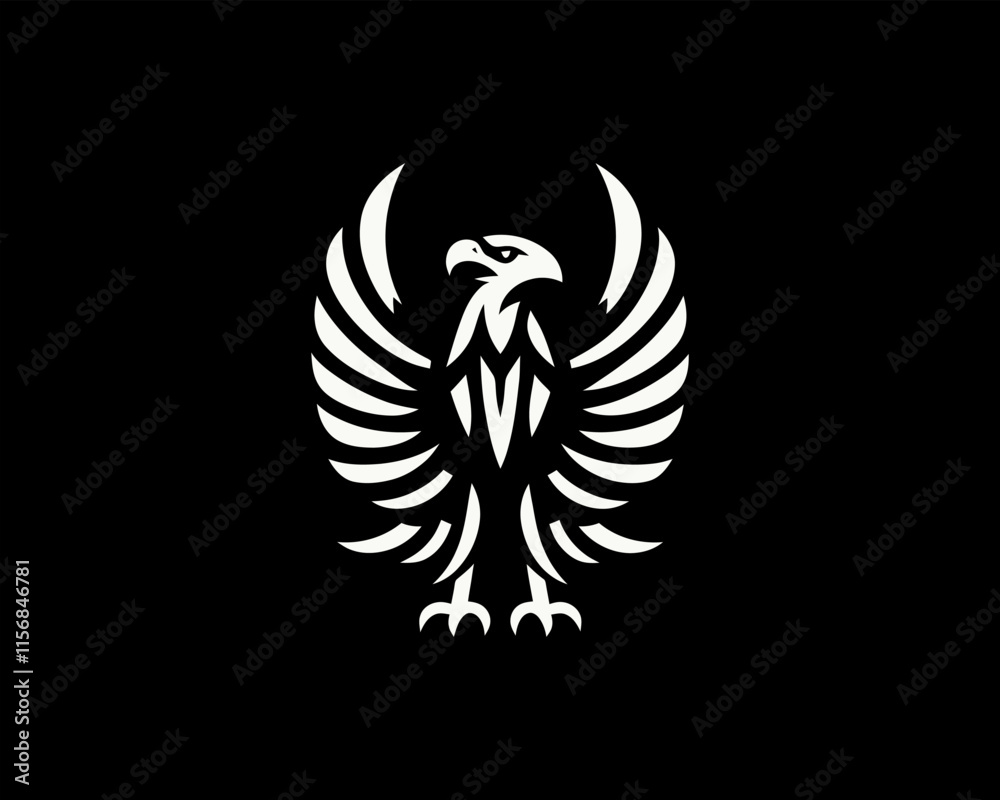 Obraz premium Eagle logo design icon vector template
