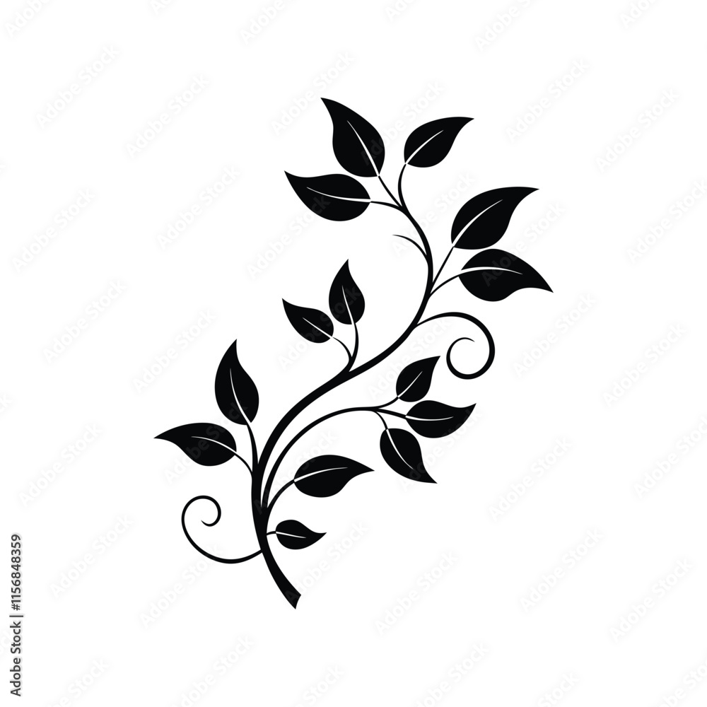 Obraz premium elegant leafy vine.eps