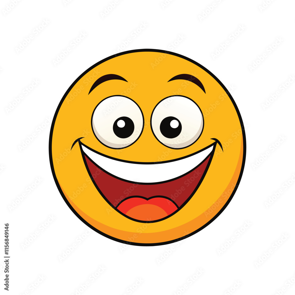 Fototapeta premium excited smiley face.eps