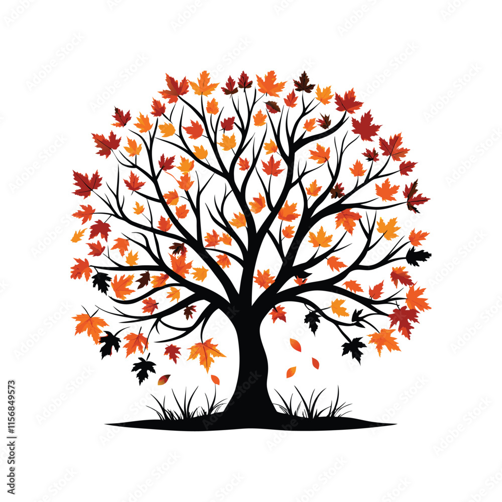 Fototapeta premium fall tree.eps