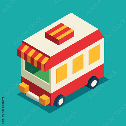 fast food trailer icon.eps