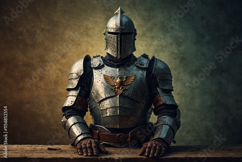 Armor of God with Inspirational Bible Verse – Grunge-Style Artwork