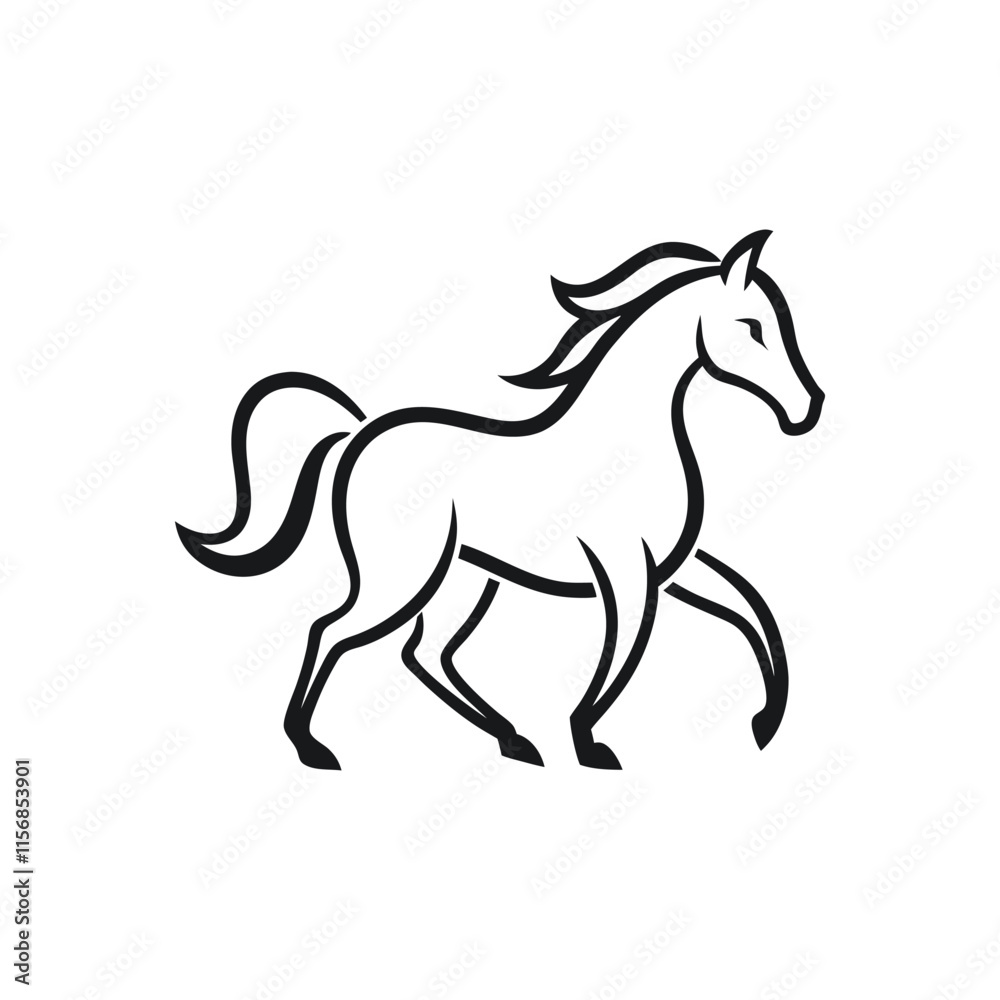 galloping horse outline.eps galloping horse outline.eps