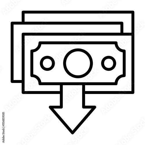 Bankruptcy Outline Style Icon