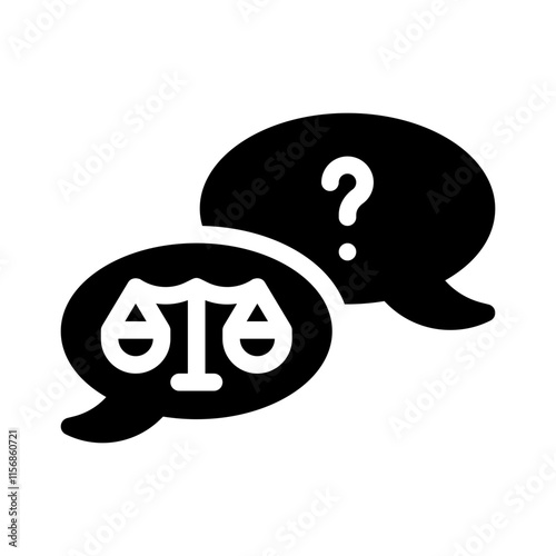legal advice glyph icon