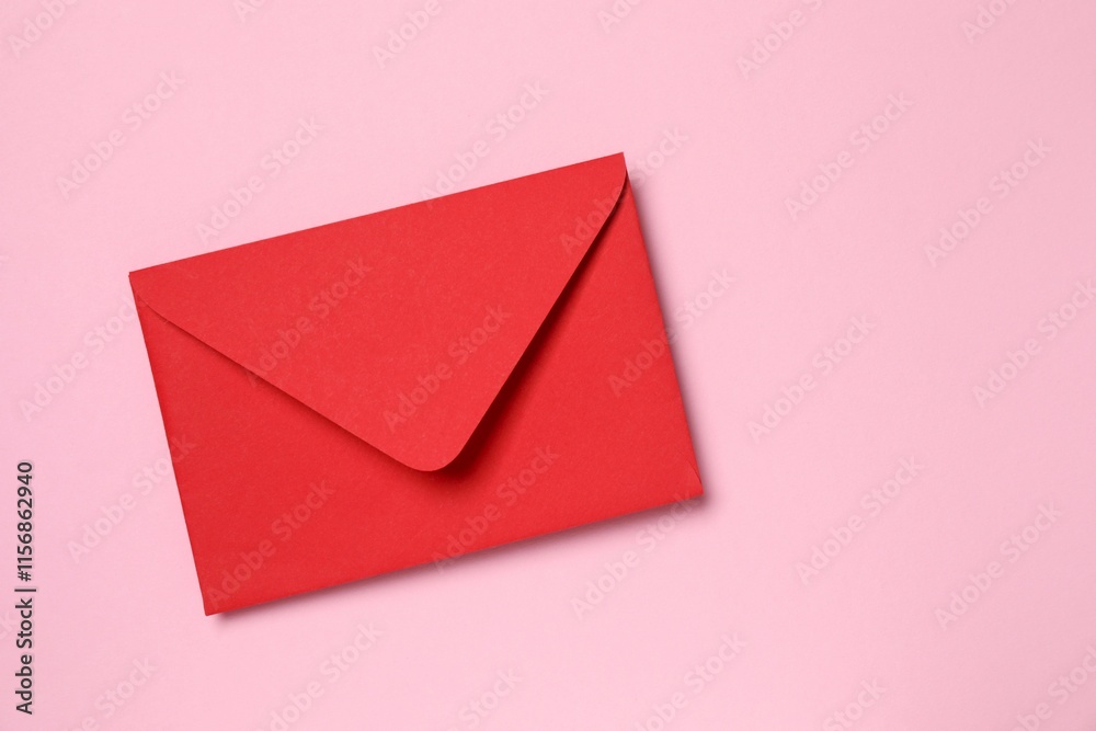Paper envelope on color background Paper envelope on color background