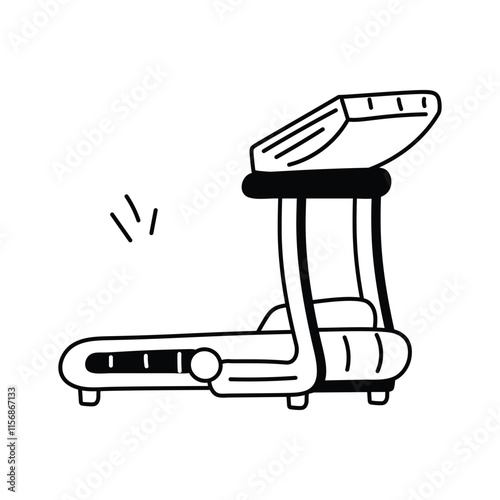 Machine for running and walking workouts indoors