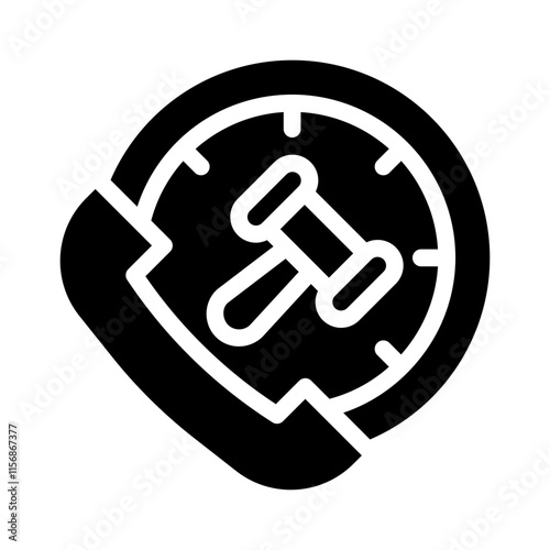 law glyph icon