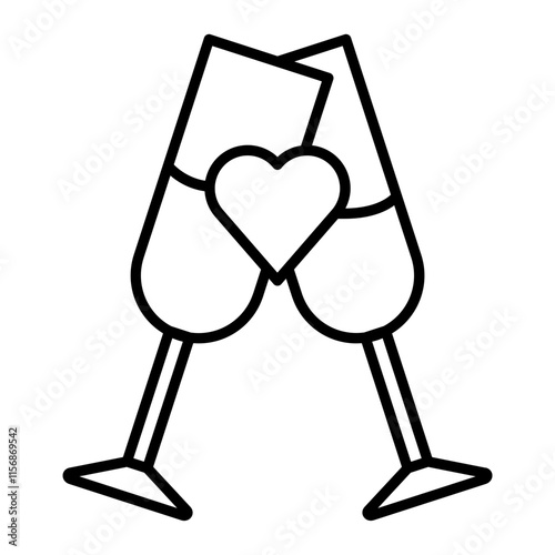 glasses outline icon