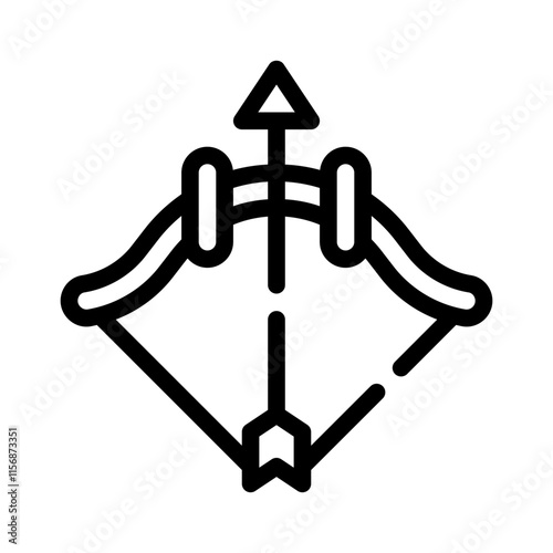 bowstring line icon