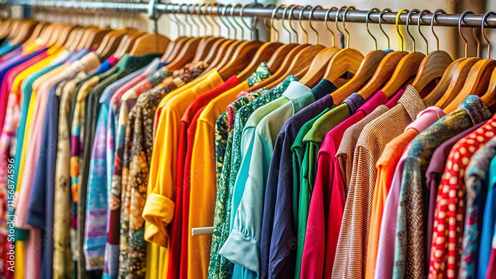 custom made wallpaper toronto digitalClothing Rack Overflowing with Trendy Apparel - Stylish Retail Display