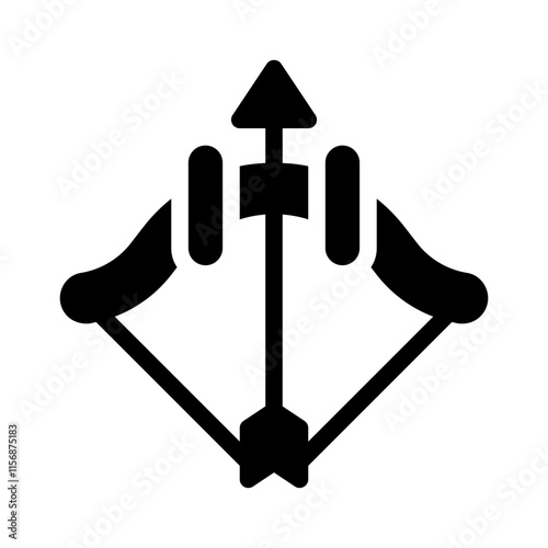 bowstring glyph icon